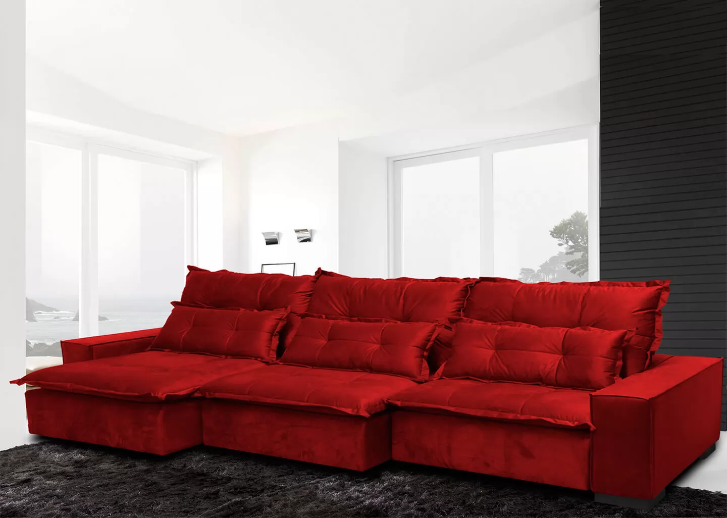 Details 100 sofá retrátil e reclinável 3 lugares