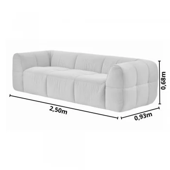 Sofá 3 Lugares King Size - GOD001